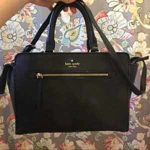 Kate Spade Black Leather with crossbody/handles